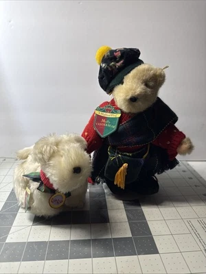 Muffy Vanderbear 8" Bear Scottish Dance Collection NABCO With Lulu The Dog New - Image 1 of 4