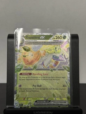 Pokémon Paldean Fates Espathra 006/091 Double Rare Holo NM - Image 1 of 2