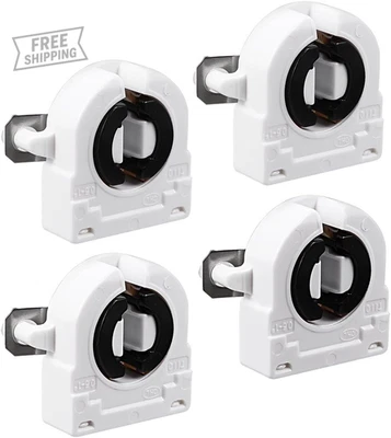 4Pcs T8 Fluorescent Light Holder G13 Base Non-Shunted Lamp Socket AC 500V 2A for - Image 1 of 4