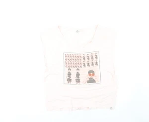 O'Neill Women's Pink Graphic T-Shirt V-Neck Size L - Picture 1 of 12