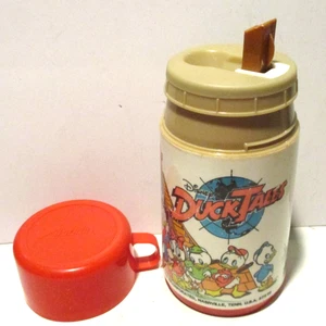 Aladdin 1986 Disney Duck Tales Lunchbox Thermoskanne rot Dagobert Duck Walt Disney - Bild 1 von 8