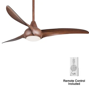 Light Wave - 52 Inch 3 Blade Ceiling Fan with Light Kit-Distressed Koa - Picture 1 of 13