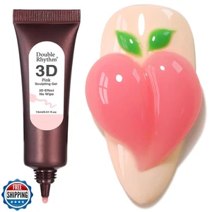 Gel Unghie 3D Doppio Ritmo 0,5 Oz Nail Art Sculpting Gel Senza Pulizia Smalto Fo - Foto 1 di 5