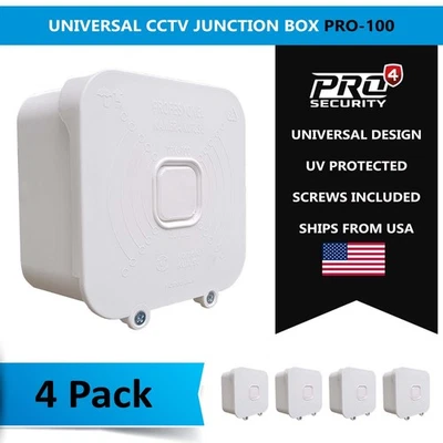 Caja de conexiones para cámara CCTV PRO-100 - Paquete de 4 Foto 1 de 4