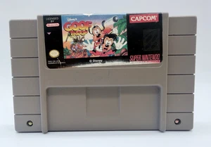 Disney's Goof Troop (Super Nintendo SNES)- LABEL CROOKED- CART DISCOLORATION - Picture 1 of 5