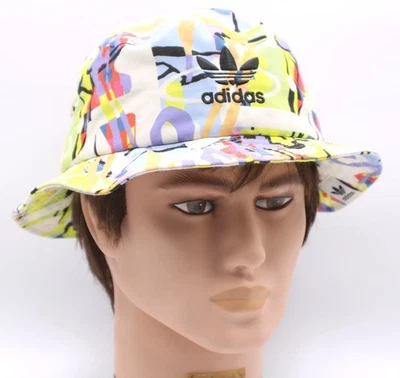 Adidas Love Unites Sombrero Cubo Multicolor Abstracto Estampado Brillante Adulto Algodón 20.5 Foto 1 de 4