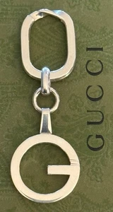 Gucci   G  Logo Keyring  Keychain Sterling  Silver 925  Made in Italy - Picture 1 of 3