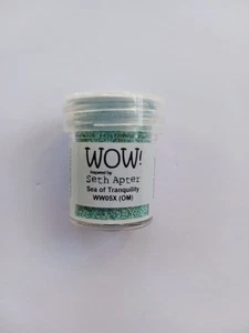 Wow! - Inspired by Seth Apter - Mixed Media Embossing - Sea of Tranquility - NEW - Picture 1 of 2