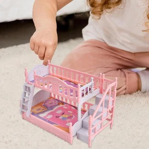 Doll House Furniture Simulation DIY Scene Decor Doll Bed for Boys Girls Kids - Picture 1 of 6