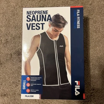 FILA New Neoprene Sauna Vest Mens Size Small - Fila Fitness Core Fitness - Image 1 of 2