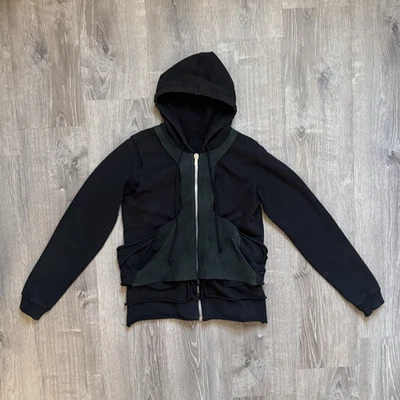 Rick Owens SLAB Layered Bondage Hoodie - Image 1 of 4