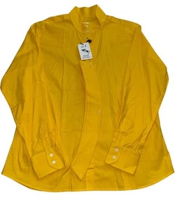 Maze Equestrian Apparel Camicia Spettacolo Inglese Giallo Uomo 18/42 XL Equitazione MSRP 105 - Foto 1 di 9