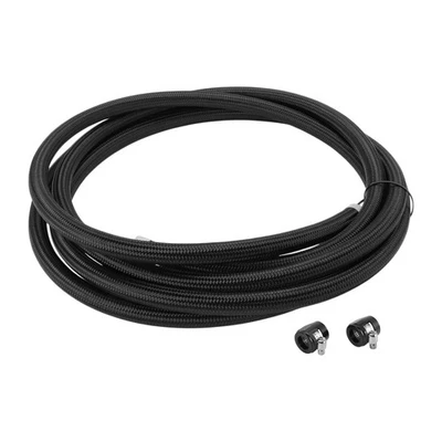 AN-10 Kit línea combustible 16.01' 2uds negras para auto con abrazaderas - Imagen 1 de 4