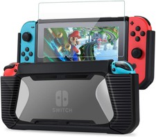 Tasikar Custodia Compatibile con Nintendo Switch Enhanced Grip Gommata Cover di