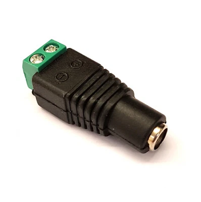 P2G FEMALE 2.5MM X 5.5MM DC POWER JACK PLUG for CCTV/REPAIRS DIY NO SOLDER