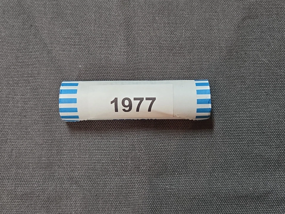 1977 P Jefferson rolo de níquel 40 moedas circuladas - Imagem 1 de 1