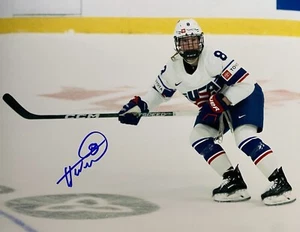 HALEY WINN AUTOGRAPH 8x10 PHOTO TEAM USA WOMENS HOCKEY #2 - Picture 1 of 1