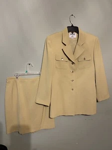 Kasper 2pc Business Skirt Suit 8 Classic Cut - Picture 1 of 10