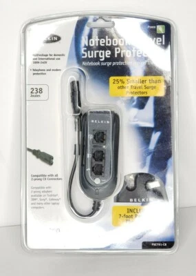 BELKIN Notebook Laptop Travel Surge Protector F5C791-C8 New Factory Sealed - Image 1 of 3