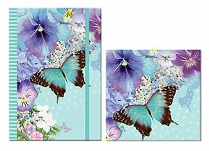 Polka Dot Viola Personal Organiser Bundle - A5 Notebook & Note Block - Picture 1 of 1