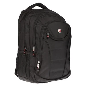 Business Rucksack mit Laptopfach bis 17 Zoll Laptoprucksack UNI Arbeit Schwarz - Bild 1 von 12