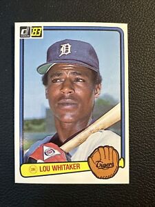 1983 Donruss Lou Whitaker #333 Detroit Tigers NM Near Mint