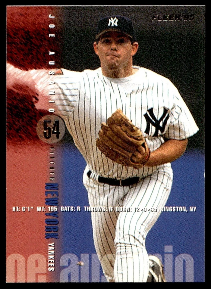 1995 Fleer Joe Ausanio New York Yankees #66 - Image 1 of 2