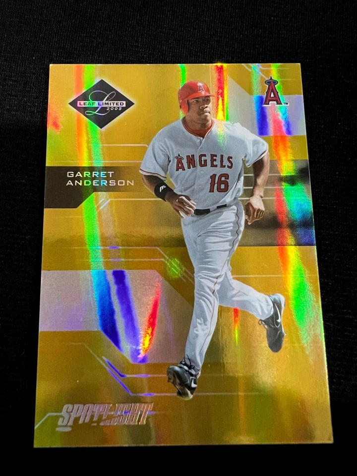 GARRET ANDERSON Angels 2005 Leaf Limited #130 Gold Spotlight MLB #03/25 - Image 1 of 1