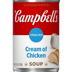 Campbell’s Condensed Unsalted Cream of Chicken Soup 🍲10.5 oz (Pack of 3) - Picture 1 of 6