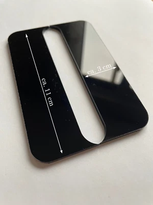 Kennzeichenblende für kurze Kennzeichen, 3cm,  2 Stück, matt/glänzend - Bild 1 von 4