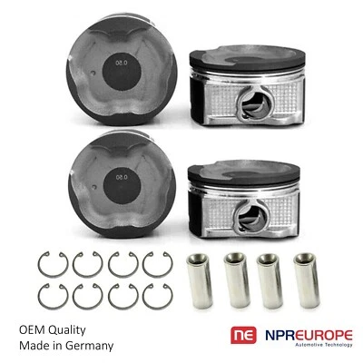 PISTON & RINGS FOR TOYOTA TACOMA FORTUNER HIACE HILUX 2.7L +0.50MM 4 CYL 2TRFE - Image 1 of 4