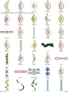 1000 PLUS BORDERS EDGES TRIMS Embroidery Machine Design Pattern PES USB DRIVE - Picture 1 of 12