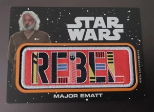 2019 Topps Journey To Star Wars Rise of Skywalker Major Ematt Patch #d 37/50 - Picture 1 of 3