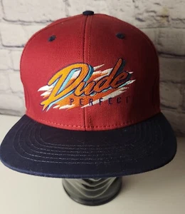 Dude Perfect One Size Fits All Hat Red 90s Retro Style Cotton DP - Picture 1 of 10
