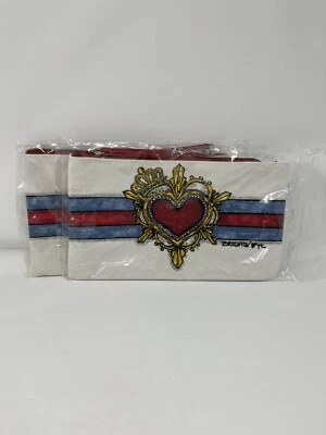 lote de 2 nuevas bolsas de lona Brighton In Love We Trust maquillaje joyería. "Regalo 9x6"" nuevo en paquete" Foto 1 de 4