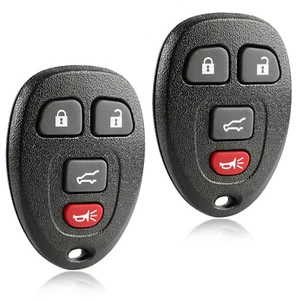 2 Keyless Entry 4-Button Remote Car Key Fob for 2007 2008 Cadillac SRX 15913416 - Picture 1 of 5