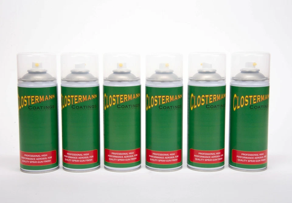 CLOSTERMANN 6X Mercedes Sprinter Arctic White Body Car Spray Paint Aerosol Gloss Code 9/147