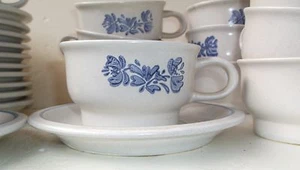 Pfaltzgraff Yorktowne 1 Sugar & 1 Creamer & 8 Cups and 8 Saucers, Lot of 19 Pcs - Picture 1 of 6