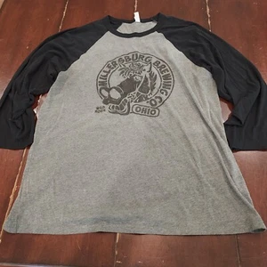 Millersburg Brewing Company Ohio 3/4 Sleeve T-shirt Men's XL Gray - Picture 1 of 5