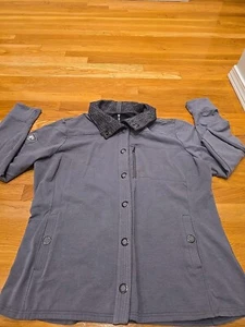 KUHL Womens Krush Jacket Top Gray Snap Front Thumbholes Stretch Outdoor Sz 2X - Picture 1 of 7