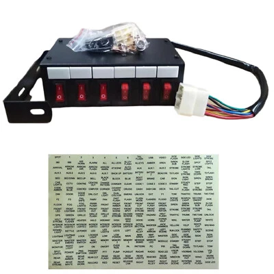 Camión de recuperación de luz LED intermitente caja de interruptores de 5 vías 12/24 V barra de luz baliza intermitente - Imagen 1 de 4