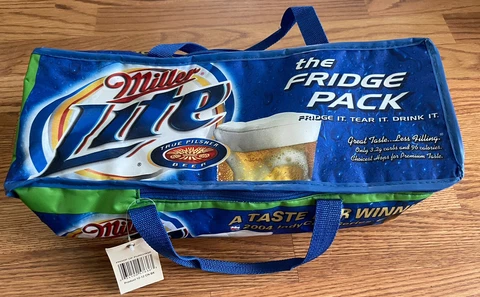 Miller Lite Beer The Fridge Pack 12 Can Tony Kanaan IndyCar Champ Insulated Cool Cover
