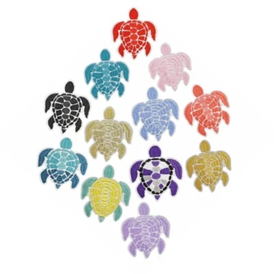 Eye-Catching Turtles Applique Embroidered Sewing on Patches for Wedding Dress - Image 1 of 4