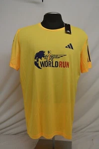 New Adidas Running Shirt Mens Wings For Life World Run Participant Tee Large - Picture 1 of 9