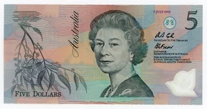 Australia ... P-50a ... 5 Dollars ... 1992 ... *Choice UNC* 1st dates of issue. - Picture 1 of 2