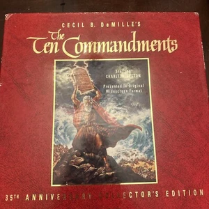 THE TEN COMMANDMENTS LASERDISC 35TH ANNIVERSARY COLLECTOR EDITION 3 DISC BOX SET - Picture 1 of 9