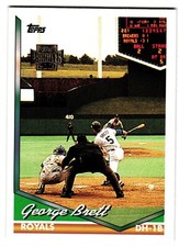 2001 Topps Archives Baseball Card GEORGE BRETT Reprint 1994 180