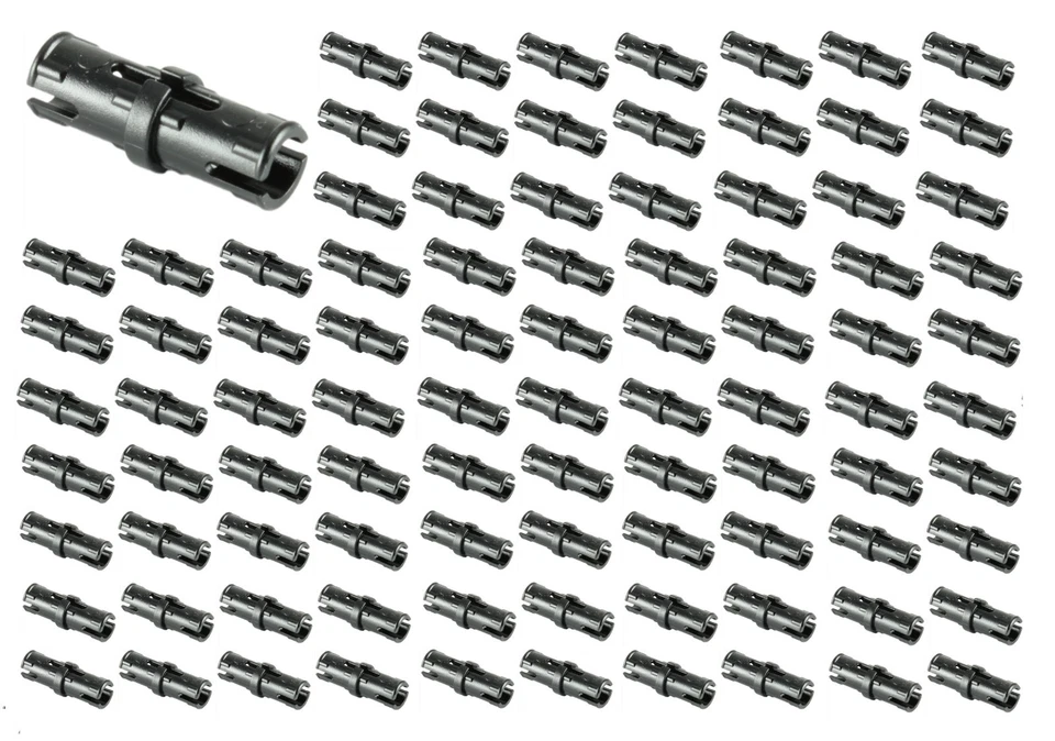 ☀️NEW LEGO 100x BLACK Technic Pin with Short Friction Ridges - Image 1 of 2