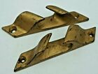 2 Vintage Cast Iron Cleat Stern Chocks 6' x 1' Marine Wood Boat Rope