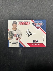 2020 USA Stars and Stripes CNT Signatures Black Ink Alec Burleson /499 AUTO